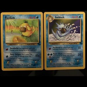 A Rare 1995 Psyduck and Golduck